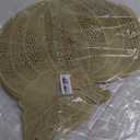 Sliner 12 Pack Thanksgiving Pumpkin Placemats 17 x 16 Inch Vinyl Metallic Pressed Fall Autumn Table Mat Decorations Farmhouse Harvest Pumpkins Round Placemats for Party Kitchen Dinning (Bronze)