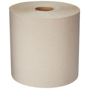 AmazonCommercial 1-Ply Kraft 7.9' Hard Roll Paper Towels (SOFI-011) Bulk for Business |Made from 100% Recyclable Material |Compatible with Universal Dispensers|800 feet per Roll (6 Rolls)