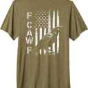 F Caw F Crow American Flag F-Caw-F Grunge Bird Cawing Premium Tri-Blend T-Shirt, Size 2XL