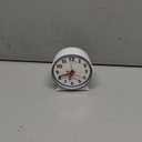 Westclox Keywound Analog Alarm Clock, Loud Bell Alarm, Manual Wind Up, No Batteries or Electricity Required (White, 4.5" x 4.25")
