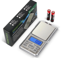 Compact Digital Pocket Scale, Stainless Steel Panel 500g 0.01 Gram Accuracy Portable Kitchen Digital Scale with LCD Display for Food Jewelry Weighing Cooking Baking Coffee Handmade