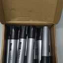 Fuutreo 10 Pack Jumbo Permanent Markers Bulk Large Chisel Tip Permanent Markers Quick Drying Waterproof Big Huge Poster Pens for Office, Logistics Company and More(Black)