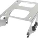 SWESG Detachable Two-Up Tour Trunk Rack Mounting Luggage Rack Fit for Harley Davidson Touring, Tour Trunk Rack Compatible for Street Glide Road Glide Road King Electra Glide 2014-2023 (Chrome-2)