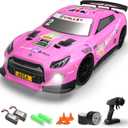 RACENT 1:14 RC Drift Car, 4WD 15MPH Fast Remote Control Cars for Adults with Drifting & Racing Tires, 2 Rechargeable Batteries (Pink)