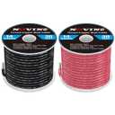 14 Gauge Marine Wire 14 AWG Marine Grade Wire Include 14 Gauge 30FT Red & 30FT Black,14AWG Oxygen-Free Tinned Copper Electrical Cable for Automotive Boat Lighting Outdoor RV Camper Trailer