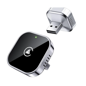 Teeran 2 in 1 Wireless CarPlay and Android Auto Adapter, Easy Setup Plug and Play, Fast Seamless Use Supports 1000+ Car's with Built-in Wired Car Play/Android Auto, Compact Sleek Design Car Adapter