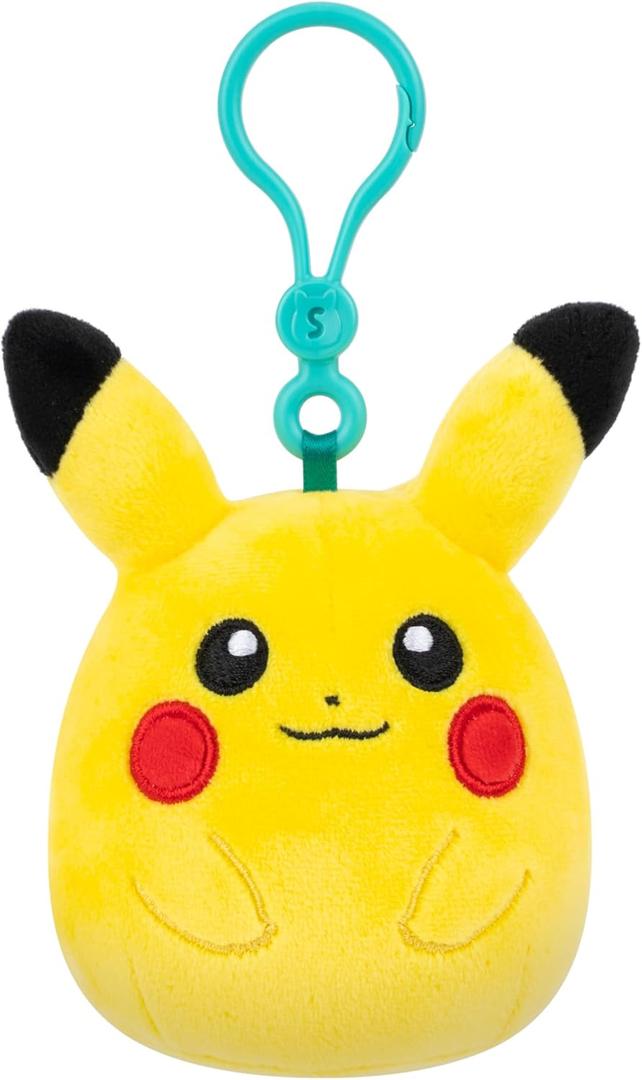 Squishmallows Original Pokmon Pikachu Clip - Ultrasoft Official Jazwares Plush