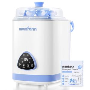 MOMFANN EasePure Bottle Washer and Sterilizer and Dryer, Baby EssentialsTime-Saving, 21 High-Pressure Nozzles, 360° Cleaning, Deep Clean for Bottles