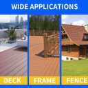 YIRAN Deck Screws 2 Inch, Wood Screws #8 x 2, 650 PCS, Tan Coated, TorxDrive Head, T25 Star Bit Included