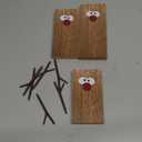 3Pcs Reindeer Table Signs Christmas Decorations Indoor Farmhouse Winter Decor Christmas Vintage Reindeer Blocks for Office Kitchen Home Decor