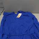 Women's Long Sleeve Loose Plain Maxi Dresses Casual Long Dresses XS