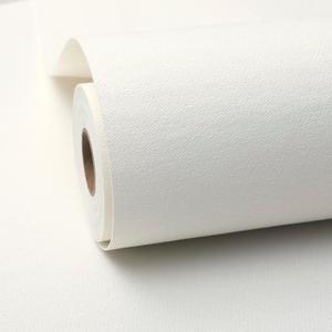 White Peel and Stick Wallpaper Slight Velvety Feeling Woven Fabric Grasscloth Textured Washable Thick Self-Adhesive Contact Paper Removable (16.5"x236.2") S77