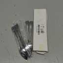 5 PCS Grapefruit Spoons, Stainless Steel Grapefruit Spoon Utensil Set, Serrated Edge & Thick Gauge Handle, Silver Kitchen Tool with Non-stick Plating for Kiwi, Dessert, Apple, Citrus Fruit