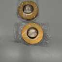 AIZESI One-Piece Brushed Gold Tension Shower Curtain Rod 24-36" No Drilling