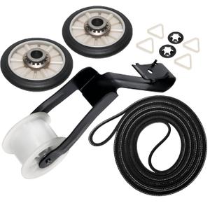 PartsBroz 4392065 Dryer Repair Kit with 341241 Dryer Belt, 349241T Dryer Drum Roller Kit, WP691366 Dryer Idler Pulley for Whirlpool Kenmore Roper Amana Maytag Centennial NED4655EW1 WED4815EW1 Parts