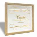 8"x 8" Cards Collection Shadow Box Photo Frame - Decorative Wooden Keepsake For Preserving -Everything I Want To Remember- Display Memory Box For Greeting Cards,Tickets, Invitations Keepsake Gifts-A01