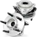 Pair 515003 Front Wheel Bearing Hub Assembly Compatible with Ford Explorer 1995-2001 Explorer Sport Trac Ranger, for Mazda B2300 B3000 B4000 01-09, for Mercury Mountaineer, 4WD 4x4 ONLY, 5 Lug w/ABS (OE Size)