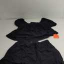 Tankaneo Women's Off The Shoulder 2 Piece Outfits Sweater Sets Shorts Casual Matching Lounge Sets 2025  2XL Black