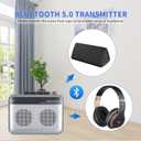 Portable Cassette Player Recorder with Bluetooth Transmitter, Small Cassette Tape Player with Headphone Jack, Build-in Speaker, Microphone Jack, Powered by AC Adapter or AA Battery