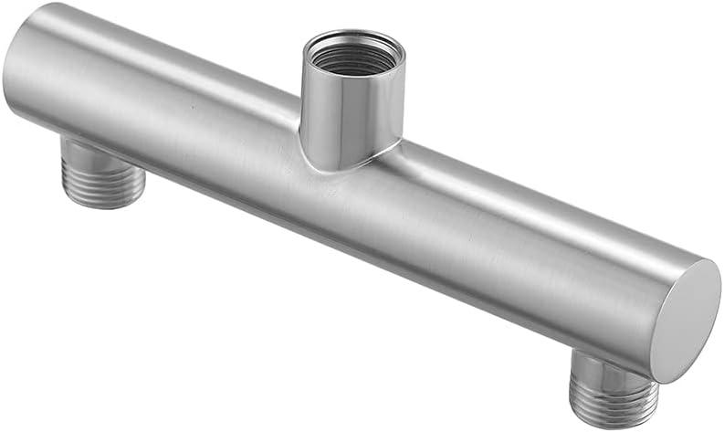 Shower Head Double Outlet Manifold Diverter for Dual Sprayer Shower Arm Brushed Nickel