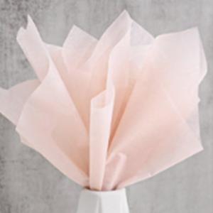 OUKEYI 40 Sheets Korean Of Cotton Wrapping Flower Paper Non-Woven Floral Wrapping Paper, Waterproof Pleated Withdrawable Flower Bouquet Lining Paper Gift Packaging Paper (Lotus root pink color)