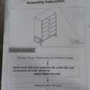 GarveeHome 5 Dresser for Bedroom, 50.5 in Tall Drawer with Large Storage Space, Freestanding Wooden Closet Storage Dresser Chest for Living Room, Bedroom, Entryway, Brown