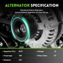 13980N Alternator Replacement For 2003-2007 Honda Accord 2.4, 2006-2011 Civic 2.0, 2007-2011 CRV 2.4, 2003-2011 Element 2.4, A.cur.a 04-08 CSX 2.0L, 04-08 TSX 2.4L, 104210-4732, 31100-RAA-A01