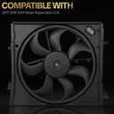620-473 Radiator Cooling Fan Assembly Fits for 2017-2021 Nissan Rogue Sport L4 2.0L Replace OE 620473 214816MA0A 21481-6MA0A 214816MA0B