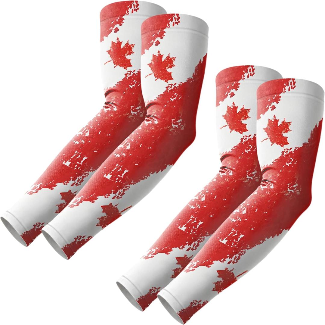 2 x ROXUN Arm Sleeves Cooling UV Sun Protection Sport Compression for Men Women