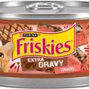 Purina Friskies Extra Gravy Wet Cat Food Chunky With Beef in Savory Gravy - (Pack of 24) 5.5 oz. Cans (EXP 03/01/27)