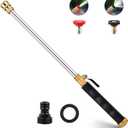 2026 Upgraded Jet Nozzle Power Washer for Garden Hose, 2-In-1 High Pressure Wand with 2 Different Nozzles and Quick Connectors, High Pressure Washer Tools For Patio Car Pet Window Washing (black)