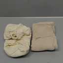lulumoon Muslin Bassinet Sheets for Baby: Soft Bedside Sleeper Bassinet Fitted Sheets for Boys and Girls (White & Cream)