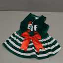 Elf Dog Dresses Velvet Holiday Small Dogs Clothes Onesie Pet Apparel Girl Puppy Skirt, XS