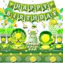 Tennis Birthday Party Decorations - Tennis Party Supplies including Banner, Plate, Cake Topper, Cup, Napkin, Balloon, Tablecloth - Serves 20