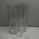3 Clear Acrylic Cylinder Vase for Centerpieces, Tall Cylinder Plastic Hurricane Vases, Large Unbreakable Flower Vases for Wedding Bouquet (D 4.8", D 6" X H 15.8" +D 4" X H 12")