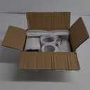 Bathroom Accessories Set, 6-Piece Bathroom Accessory Set, Toothbrush Holders Set, Soap Dispenser, Vanity Tray, Tumbler, Cotton Swab Jars, Bathroom Organizer for Modern Bathrooms (Marble White)