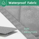 Insulated Magnetic Door Curtain for Winter, Thermal Door Cover with Triple-Layer Oxford Fabric, Windproof Cold Draft Blocker, Energy Saving Waterproof Curtain for Indoor Outdoor