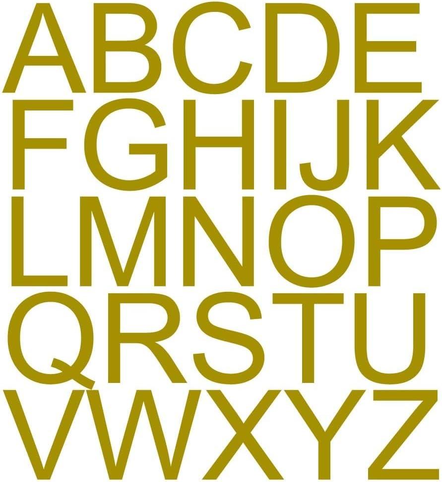 Golden Letters for Birthdays, with Adhesive included (7in tall)