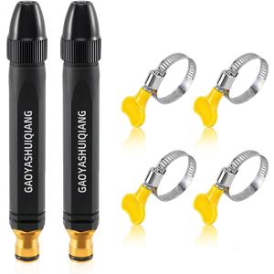 2 PCS Home High Pressure Water Gun with Booster Nozzle, Handheld Water Sprayer, Multi-Function Water Jet Nozzle for Car, Garden, Yard, Plant and Vegetable Watering