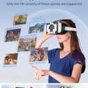 Upgraded VR Headset for Nintendo Switch, Switch OLED Model Virtual Reality Glasses with Adjustable HD Lenses and Head Strap, Labo VR Kit 3D Goggles Accessory