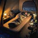 Lost Horizon Air & Foam Camping Mattress, Self-Inflating Sleeping Pad, 4.5" Thick, with Pump Sack, Single Brown