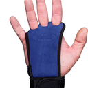 Gymnastics Hand Grips - Gloves for Crossfit - Pull Up Grips - Non-Slip Leather Hand Grips for Men & Women - Gymnastics Gloves for Bars - Ultimate Crossfit Hand Care, Protection from Tears & Blisters (Small, Blue - Suede Leather)