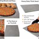 METAL MADE EASY Home Oven Pizza Steel 1/4" Thick 12" x 12" – A36 Carbon Steel Baking Steel Plate, Pizza Stone Replacement for Crispy Crust Pizza, Artisan Bread & Sourdough, 12"x12" Square