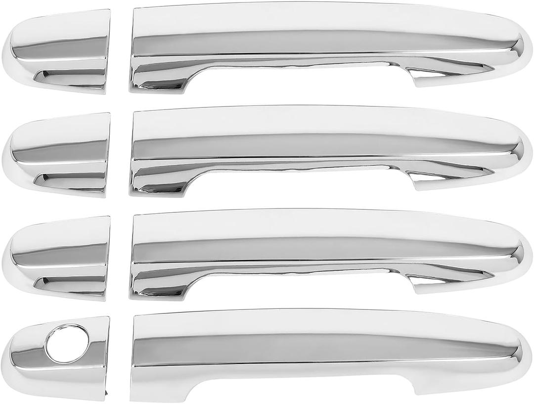 SCITOO Driver Passenger Side Exterior Door Handle Cover for Scion for iM | Exterior Door Handle Cover Replacement|2016 For Scion For iM|Driver Side & Passenger Side Side|Chrome Finish|4pcs