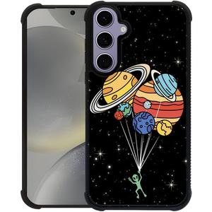 Compatible with Samsung Galaxy S24 S25 Case,Alien Balloon Solar System Amazing Pattern Design Shockproof Anti-Scratch Hard PC Back Case for Samsung Galaxy S24 S25