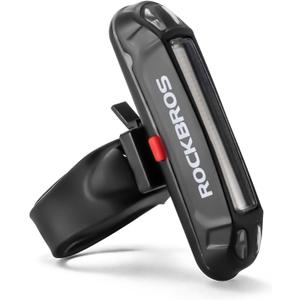 ROCKBROS Bike Tail Light USB Rechargeable LED Bike Rear Light 6 Modes IPX4 Bike Taillight for Night Riding (Red Blue Green - 7 Modes)