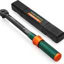 3/8-Inch Drive Click Torque Wrench, 10-100 Ft.Lb, 72-Tooth Dual-Direction Adjustable Torque Wrench, 3% High Precision for Bicycle, Motorcycle, Car Maintenance