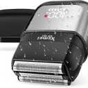 KEMEI Upgraded Foil Shaver, Mini Electric Shavers for Men with USB Type-C Rechargeable, Double Floating Blade Electric Razor for Men and Waterproof with LED KM-T82