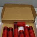 Flameless Candles,with Embedded Star String, Battery Operated Candles Flickering LED Pillar Candles with Remote Control and Timer, Home Decoration Add a Warm and Romantic Atmosphere，Set of 7 (Red)