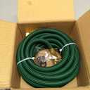 Garden Hose 25 ft NON-EXPANDABLE Water Hose, Flexible & Lightweight Kink Resistant Hybrid Hose, Leak-Proof Heavy Duty, Super Durable Fabric with 3/4" Solid Brass Connectors (Green)